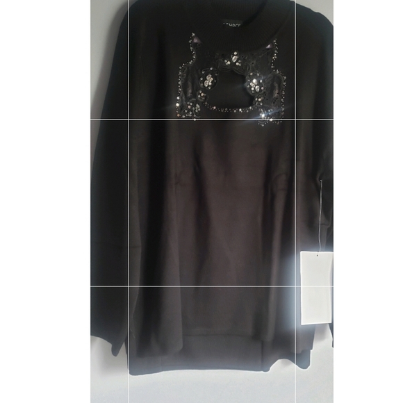 Final $20 / Ashro "Gillie 2 Pc. Skirt Set" Sz. 3X Black - Picture 6 of 10